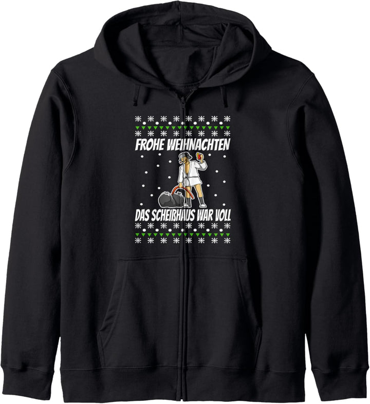 Frohe Weihnachten das Scheisshaus war voll Kapuzenjacke