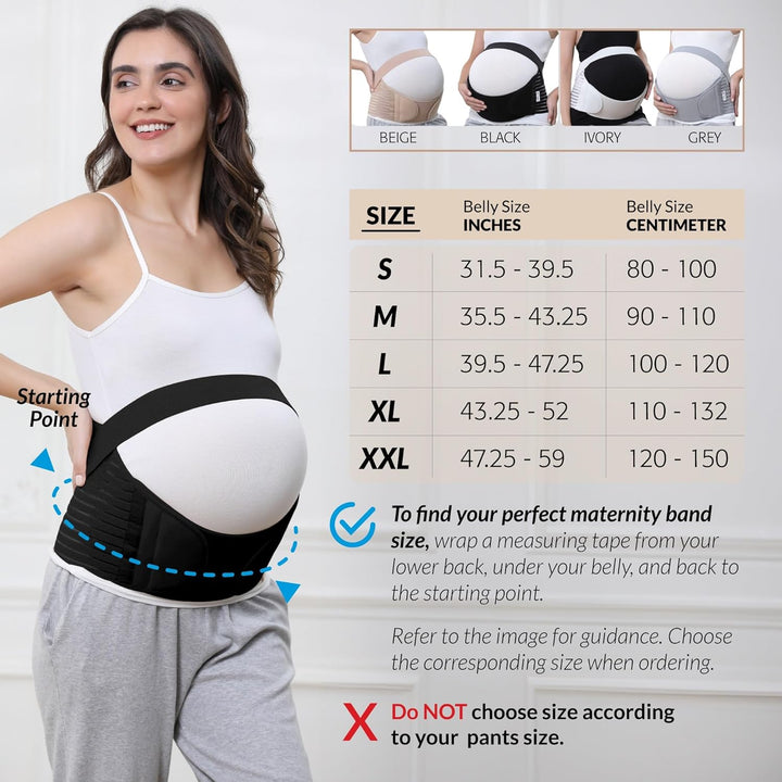 NEOtech Care - Bauchgurt für die Schwangerschaft - stützt Taille, Rücken &amp; Bauch - Schwangerschaftsg