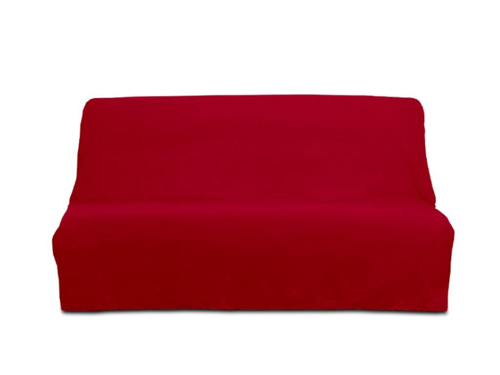 Soleil d'ocre Bezug Bettcouch Baumwolle Panama rot, Rot