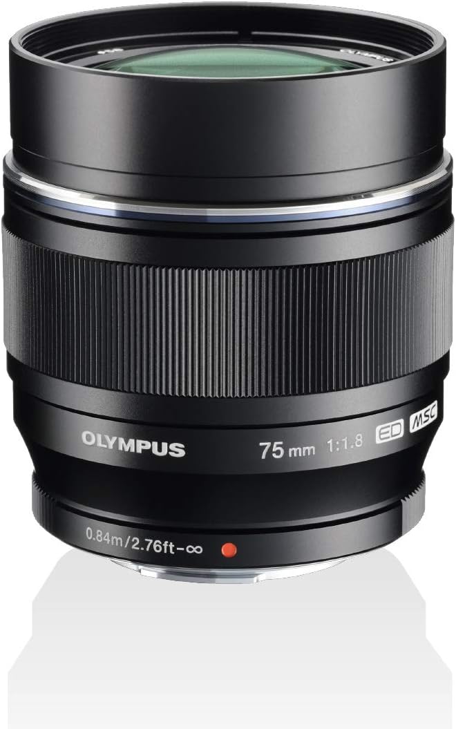 Olympus M.Zuiko Digital ED 75mm F1.8 Objektiv, lichtstarke Festbrennweite, geeignet für alle MFT-Kam