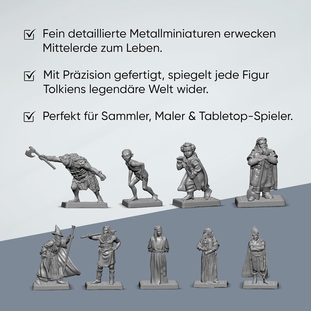 Mithril Miniatures The Hobbit Box-Set MB685, 9 x 32 mm grosse Sammelfiguren aus Metall