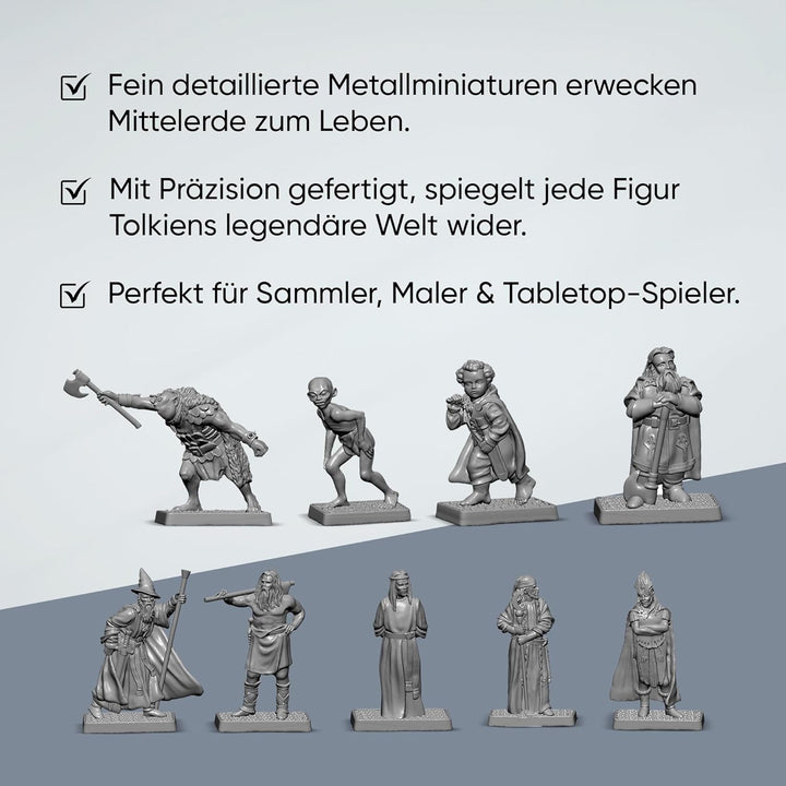 Mithril Miniatures The Hobbit Box-Set MB685, 9 x 32 mm grosse Sammelfiguren aus Metall