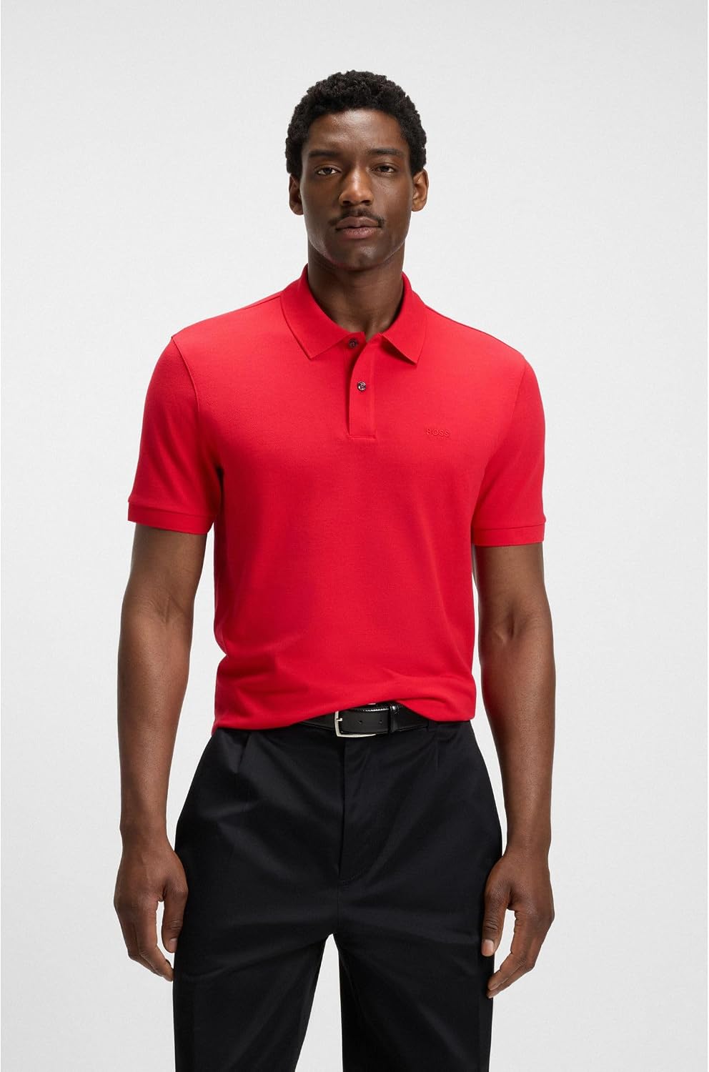 Pallas Poloshirt Aus Baumwoll-piqué Mit Logo-Details S Rot Sieben, S Rot Sieben