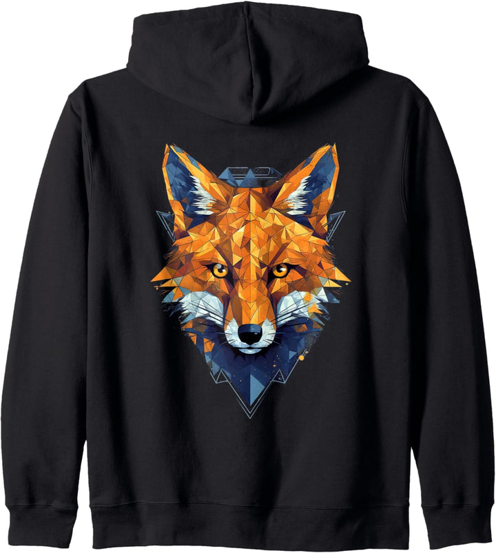 Fuchsmotiv Tiere aus dem Wald Kapuzenjacke