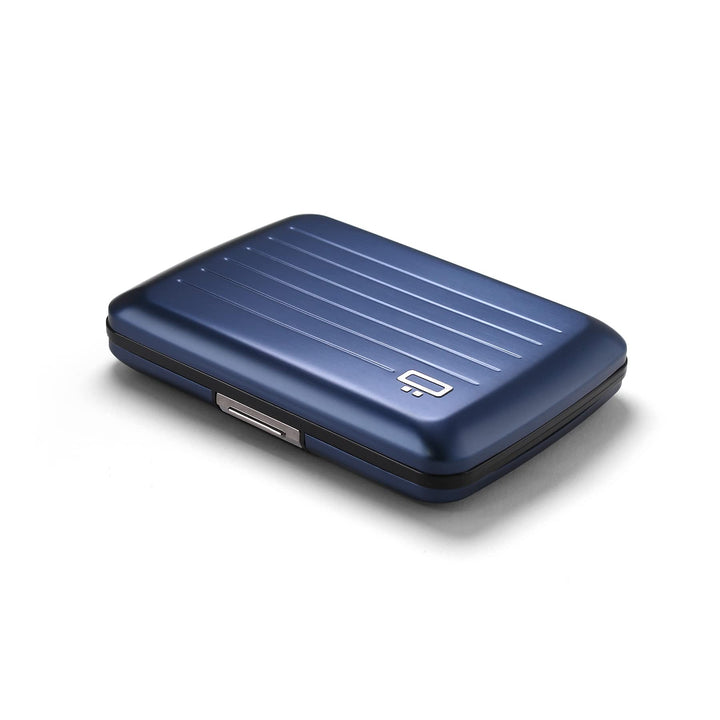 OGON Aluminium Geldbörse Smart Case V2 - Einfache Lagerung - Metallverschluss - Kartenetui mit RFID-