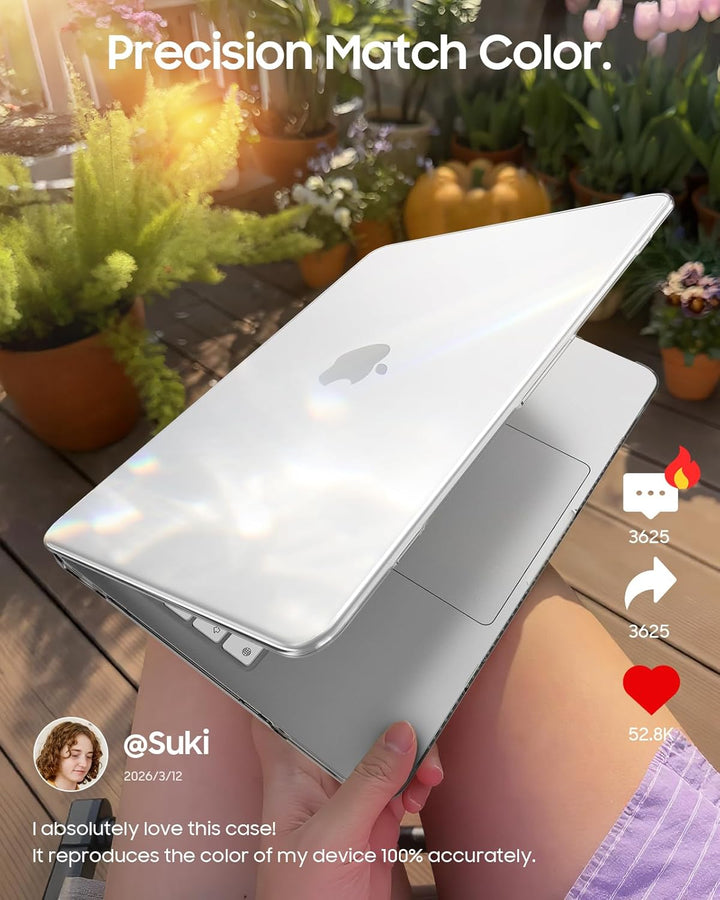 Fintie Hülle Kompatibel mit MacBook Neo 13 Zoll A3404 mit A18 Pro Chip 2026, Ultradünne Hartschale S