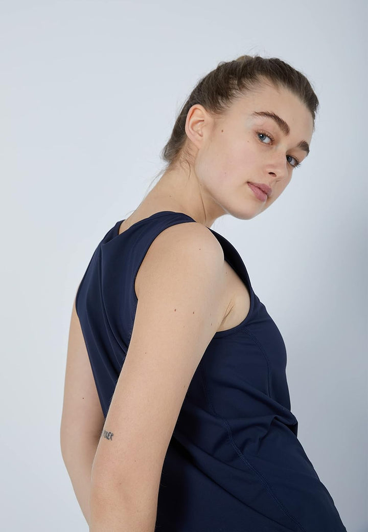 Sportkind Mädchen & Damen Tennis, Fitness, Sport Tanktop Loose Fit, atmungsaktiv, UV-Schutz UPF 50+
