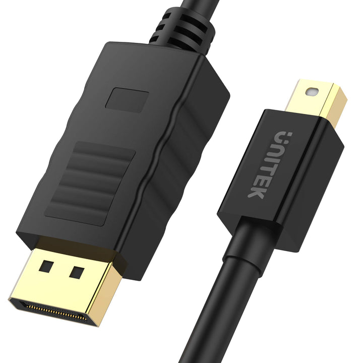 UNITEK Y-C611BK MiniDisplayPort/ Displayport Kabel m/2m Schwarz 2 M miniDP - DP, 2 M miniDP - DP