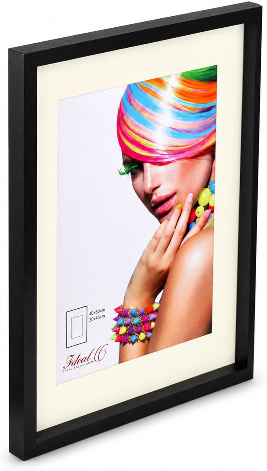 IDEAL TREND 3D Objektrahmen Holz Bilderrahmen Wanddeko Collage Poster Shirt Trikot Rahmen: Farbe: Sc