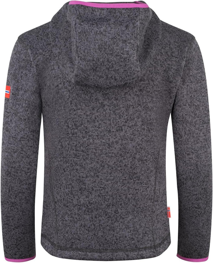Trollkids Girls Jondalen Jacket XT Graphite/Fresh Berry 92, Graphite/Fresh Berry 92