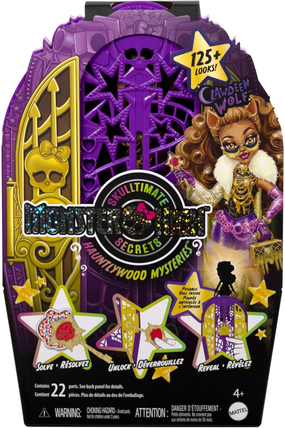 Monster High Skulltimate-Secrets-Set aus Puppe und Accessoires, Hauntlywood Mysteries Clawdeen Wolf