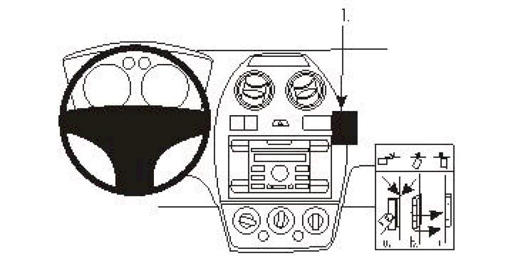 Brodit 853730 ProClip Halterung, schwarz
