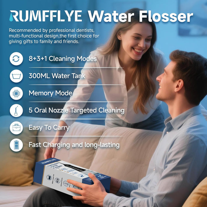 Munddusche Kabellos 4 Modi 12 Stufen Water Flosser 0.6MM Wasserstrahl Oral Elektrische Zahnseide Zah