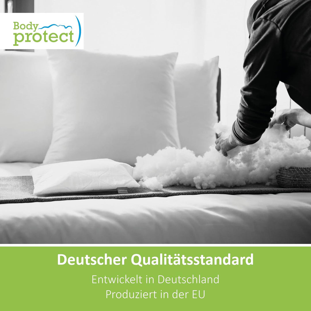 Bodyprotect Topper 80 x 190 x 6 cm, Komfortschaum Matratzentopper, Matratzenauflage, waschbar bis 60