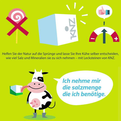 KNZ 10kg Leckstein Fertility Salzleckstein Mineralleckstein Block weiss 3 Lecksteine je 10kg Mineral