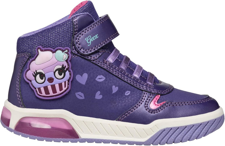 Geox Mädchen J Inek Girl CSneakers 30 EU Violet Fuchsia, 30 EU Violet Fuchsia