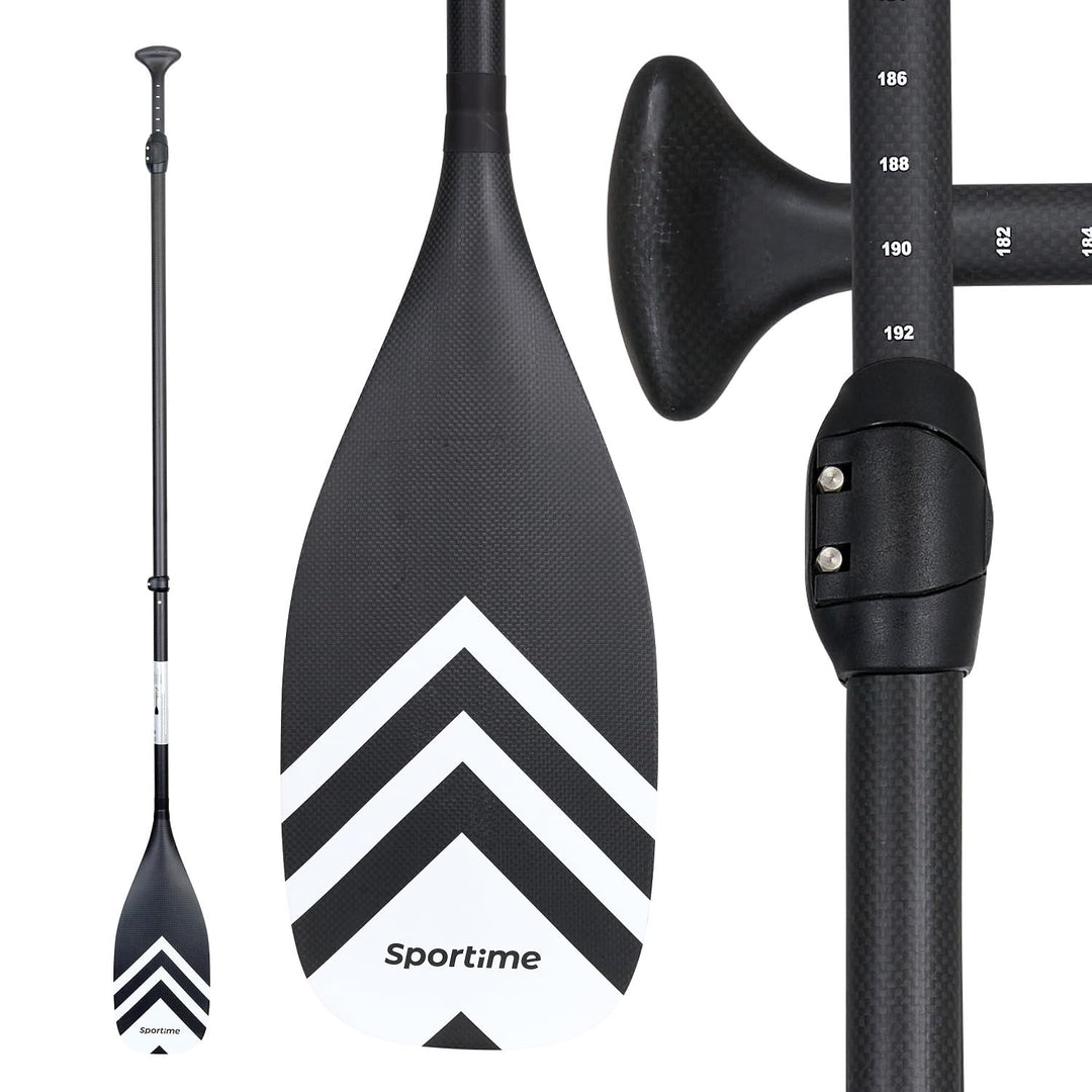 Sportime Full-Carbon-Paddel 3-teilig