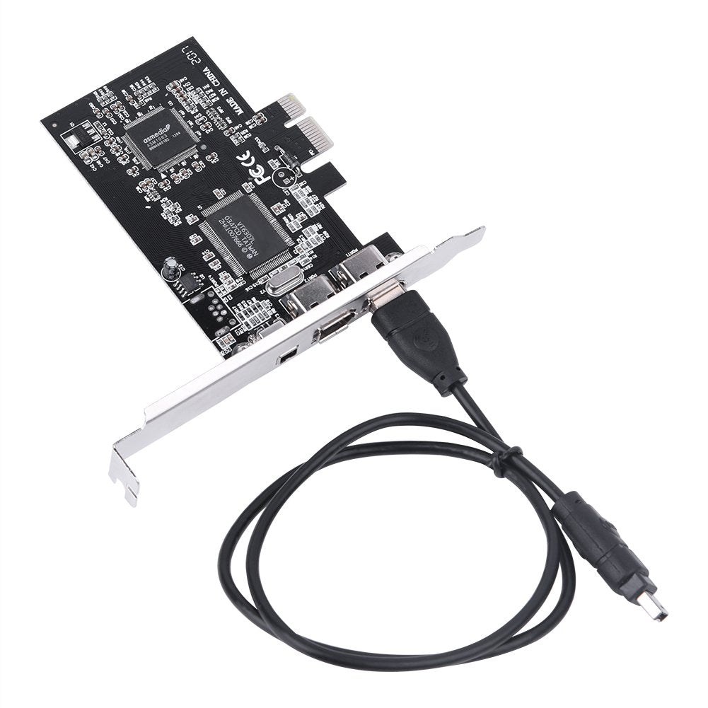 PCI-E-Controllerkarte, 1-spurige PCI-E PCI Express FireWire 1394a IEEE 1394-Controllerkarte 2,5 Gbit