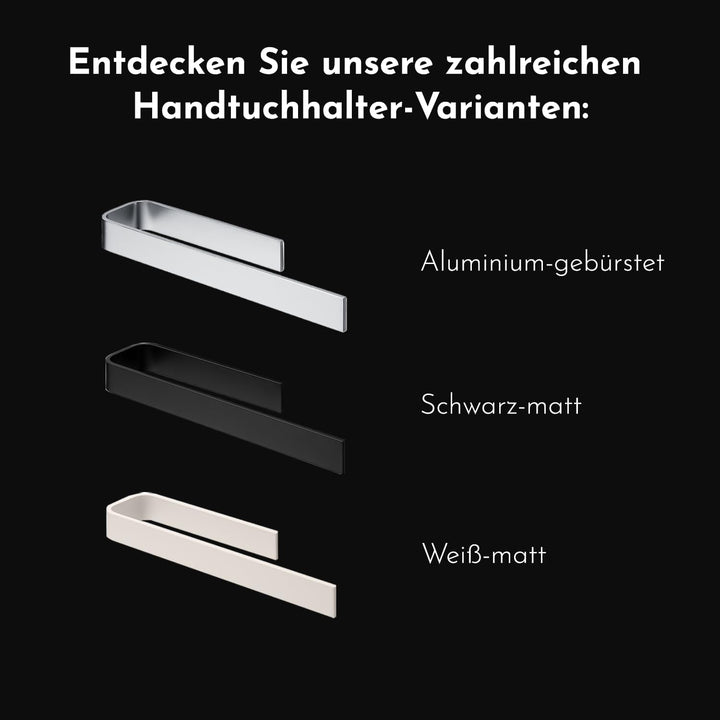 Bürstenking Handtuchhalter ohne Bohren – 33 cm – Selbstklebender Handtuchhalter – einarmige Halterun