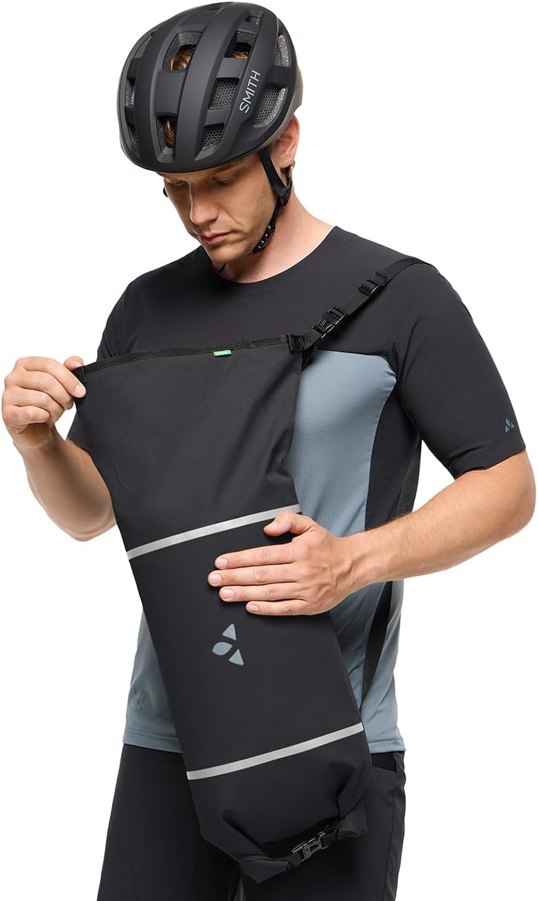VAUDE Fahrrad Lenkertasche mit 10 Liter Packsack Mittelgrosse Schwarz, Mittelgrosse Schwarz
