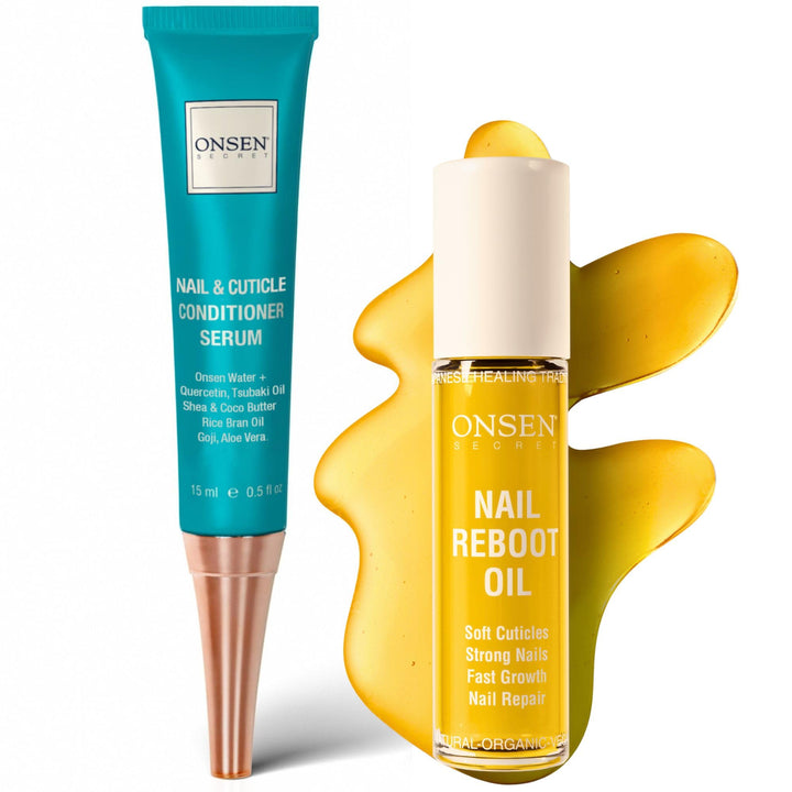 Onsen Secret - Behandlung für beschädigte Nägel - Natürliche Nagelpflege &amp; Nagelhautreparatur - Sich