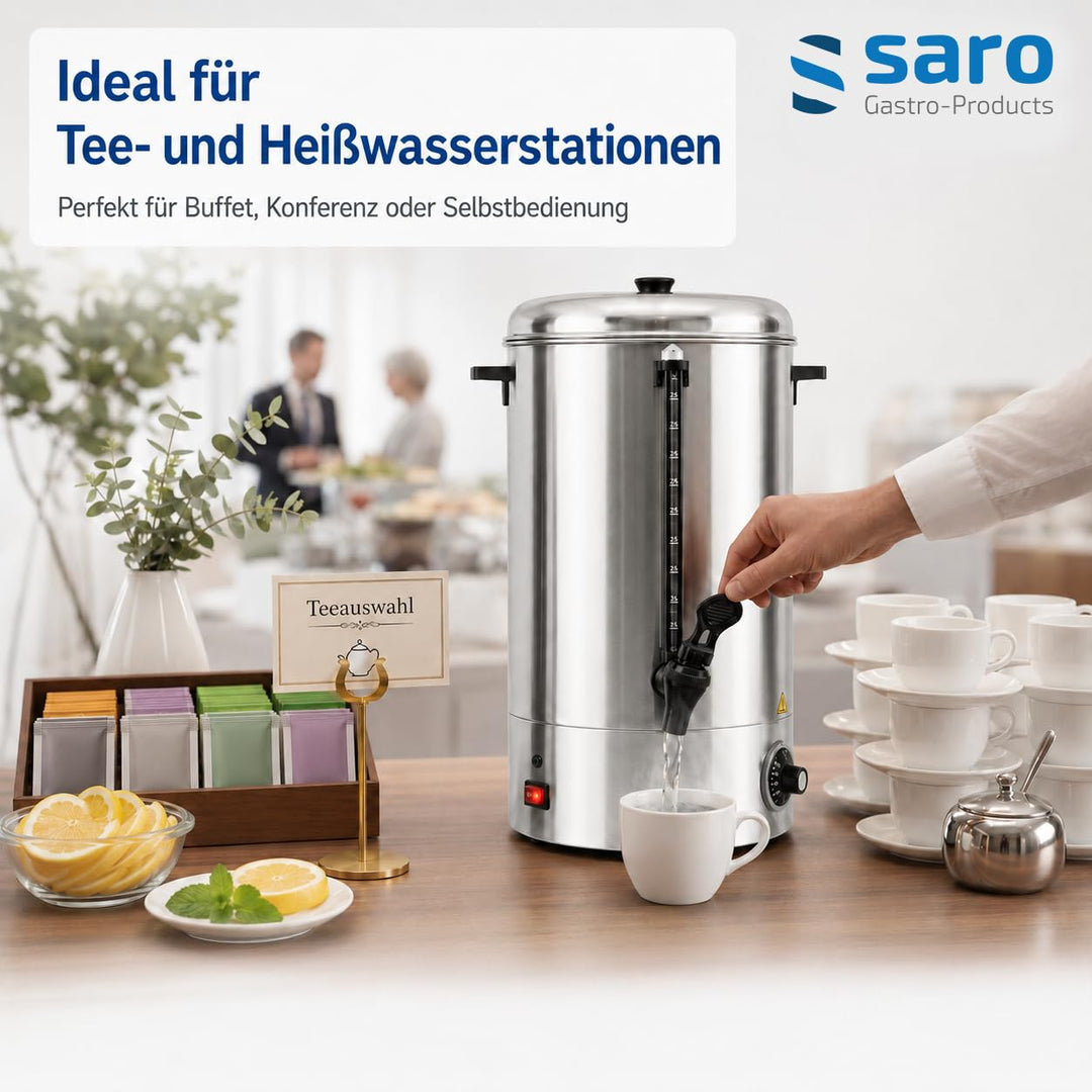 Saro 317-2005 HOT DRINK MAXI Glühwein-und Heisswasserspender, 40L, Edelstahl