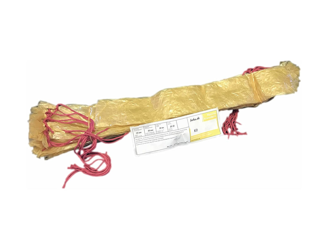 Naturin Kranzdarm 43/50 cm Abschnitte 25 Hüllen abgebunden
