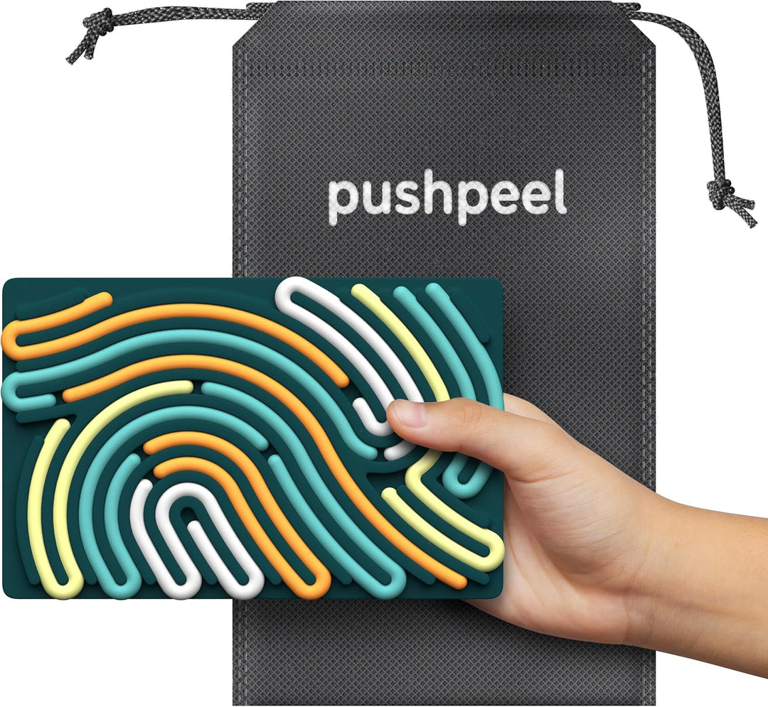 Pushpeel Sensorisches Aktivitätsbrett: Silikon-Spielzeug zur Beruhigung, Stress, Angst, ADHS und Aut