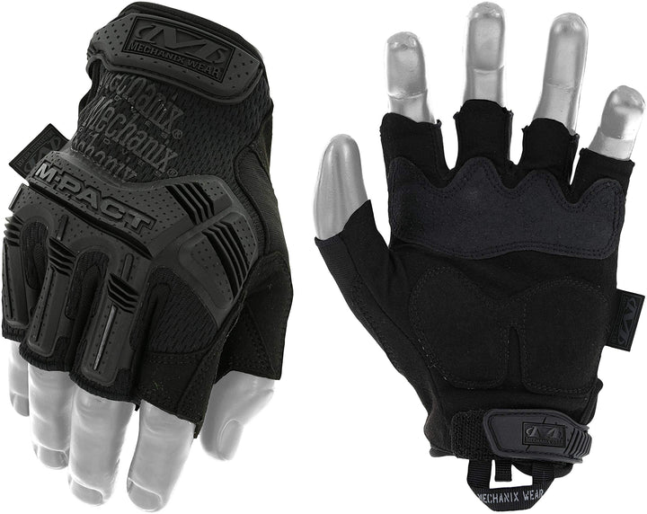 Mechanix Wear Mechanix Herren M-pact® Covert Vingerloze handschoenen (X-large, volledig zwart) Finge