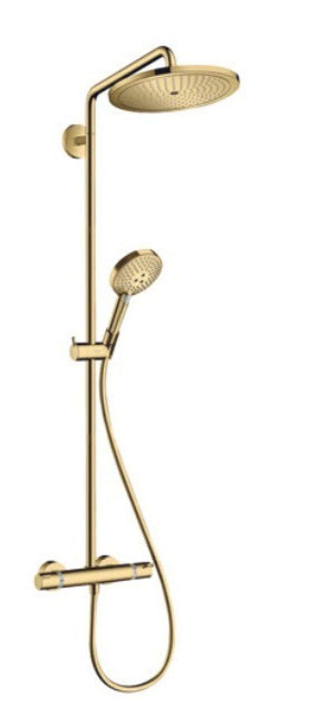 hansgrohe Duschsystem Croma Select S Showerpipe 280 Regendusche (Duschkopf, Duschstange, Thermostat,