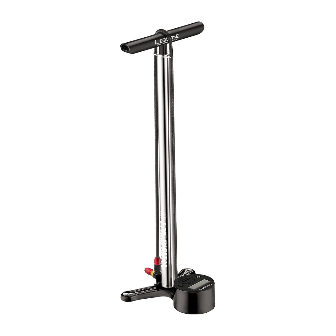 Lezyne Unisex – Erwachsene Digital Drive CNC Standluftpumpe 15 Bar silber, 15 Bar silber