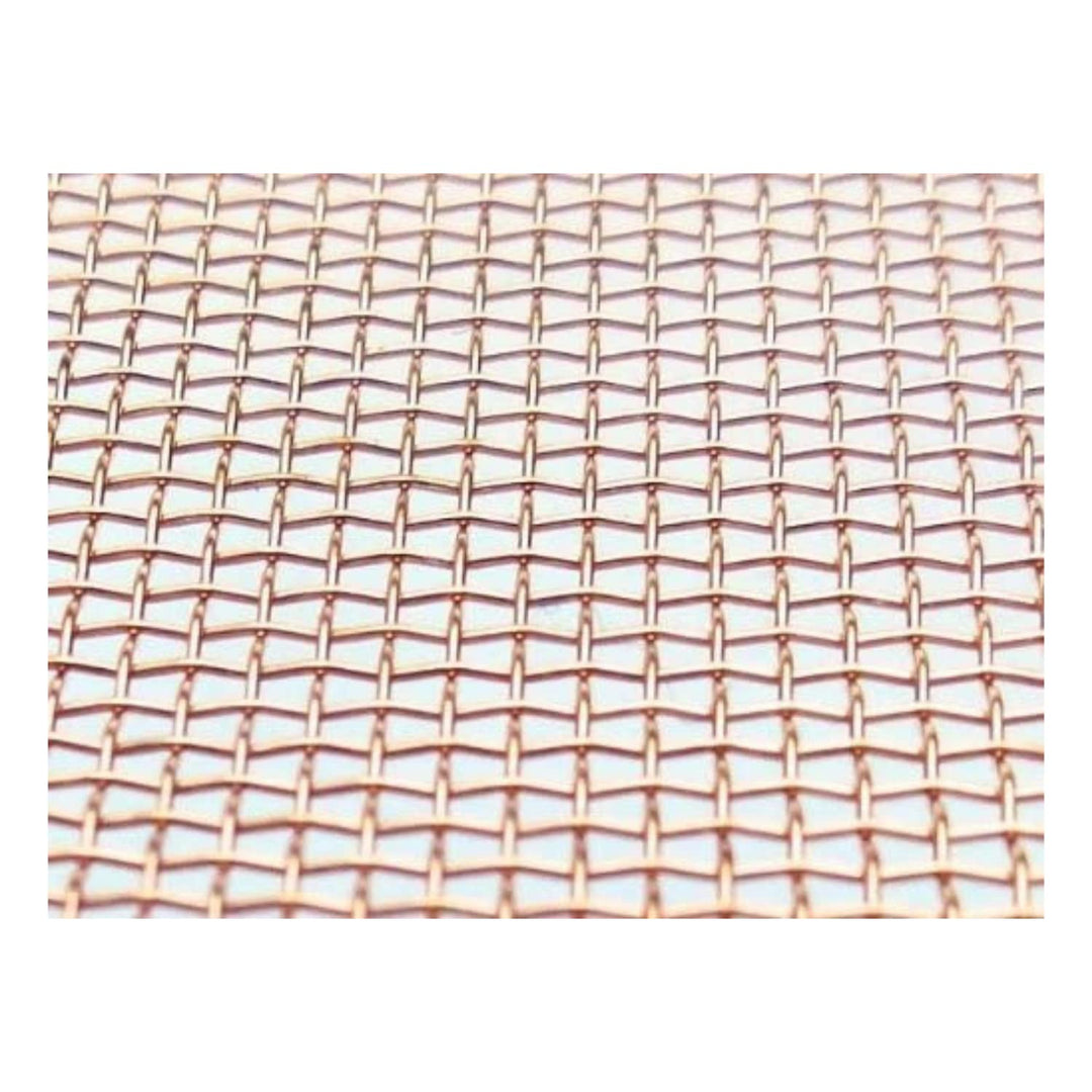 CopperGarden Kupfergewebe 33 x 33 cm quadratisch I feines Netz aus Kupferdraht I max. 1 mm Maschenwe