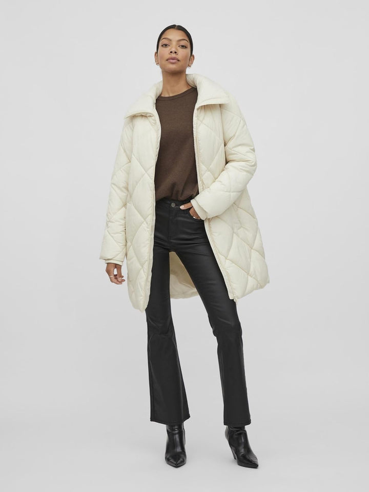 Vila Damen Viadaya New Quilt Jacket/Su-Noos Steppjacke 40 Birch, 40 Birch