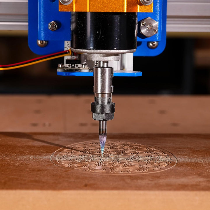 SpeTool Gravierfräser 30 Grad V Nutfräser 6mm Schaft Schriftenfräser Holz 0,2 mm Spitze VHM Graviers