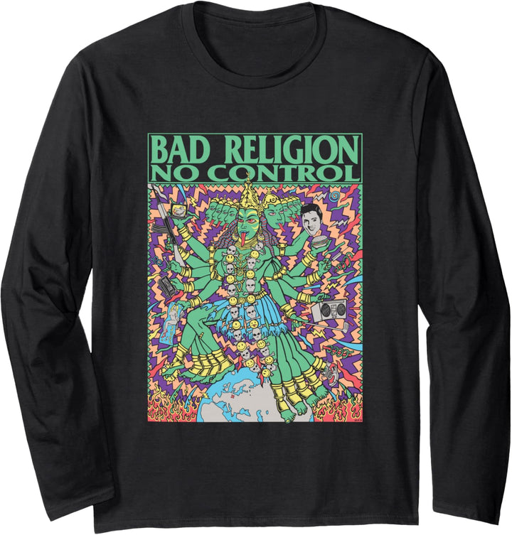 Bad Religion – Offizieller Merchandise-Artikel – keine Kontrolle Neuauflage Langarmshirt
