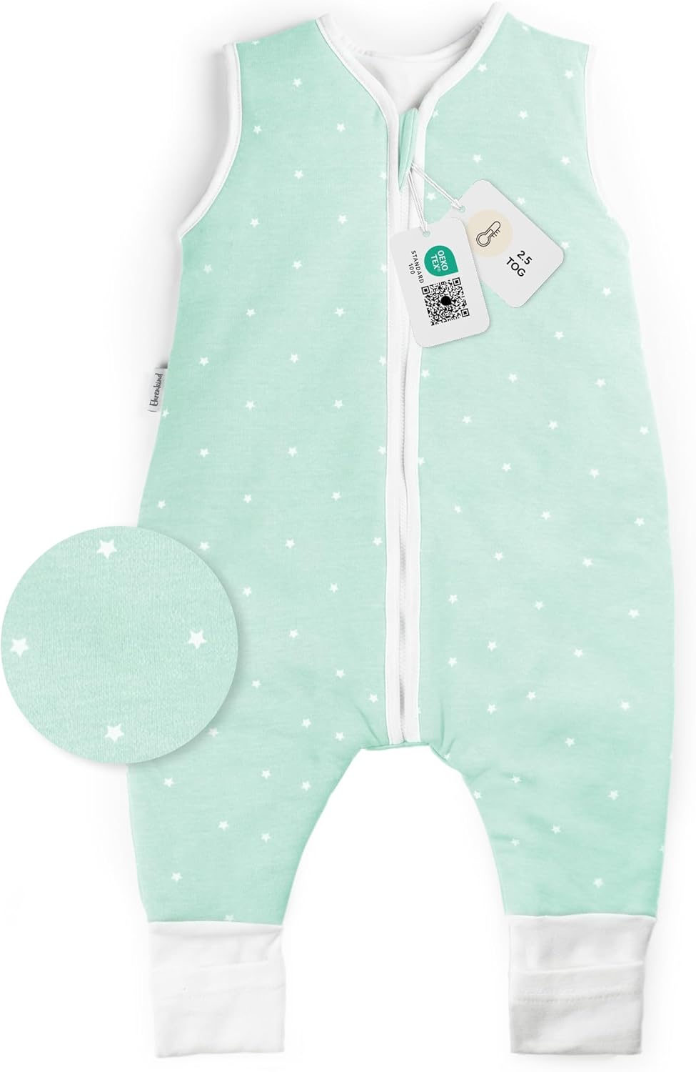 Ehrenkind® Babyschlafsack | Schlafsack mit Füssen 2.5 TOG | Bio-Baumwolle | Ganzjahres Schlafsack Ba