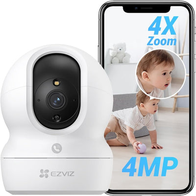 EZVIZ WLAN Indoor Überwachungskamera, 360º PTZ IP Kamera mit Farbnachtsicht, Personen-/Geräuscherken
