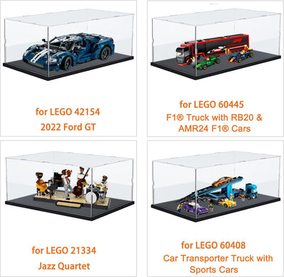 Acryl Vitrine Klar für Lego Actionfiguren Funko Pop Modell Skulptur Transparenter Plexiglas Display
