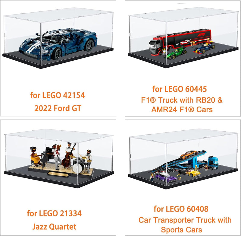 Acryl Vitrine Klar für Lego Actionfiguren Funko Pop Modell Skulptur Transparenter Plexiglas Display