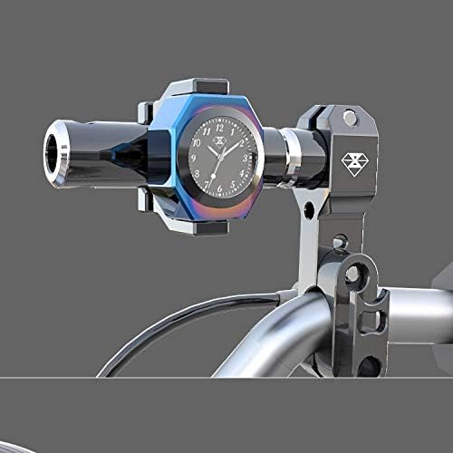 Motorrad Lenkerhalterung Cool Styling Nachtleuchtende Uhr Dial Quarz Uhr Nachtleuchtende Ganganzeige