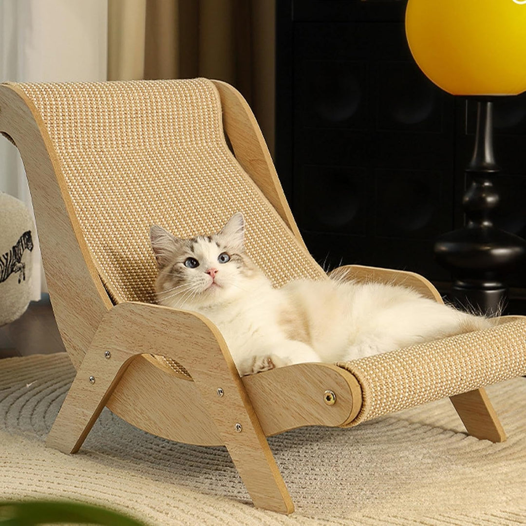 Generisch Katzen-Schaukelstuhl Eleganter, Robuster Sisal-Katzen-Loungesessel, Haustierfreundlicher M