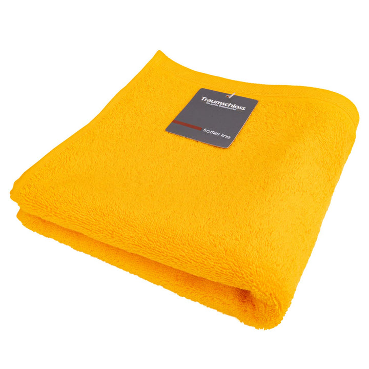 Traumschloss Badetuch »Frottier-Line« 100% Baumwolle | flauschig weich, Farbe:gelb, Grösse:100x150 1