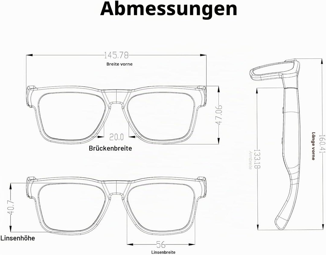 OhO sunshine Bluetooth Audio Sunglasses, Lightweight Open Ear Sport Glasses, 10H Playtime, UV400 ANS
