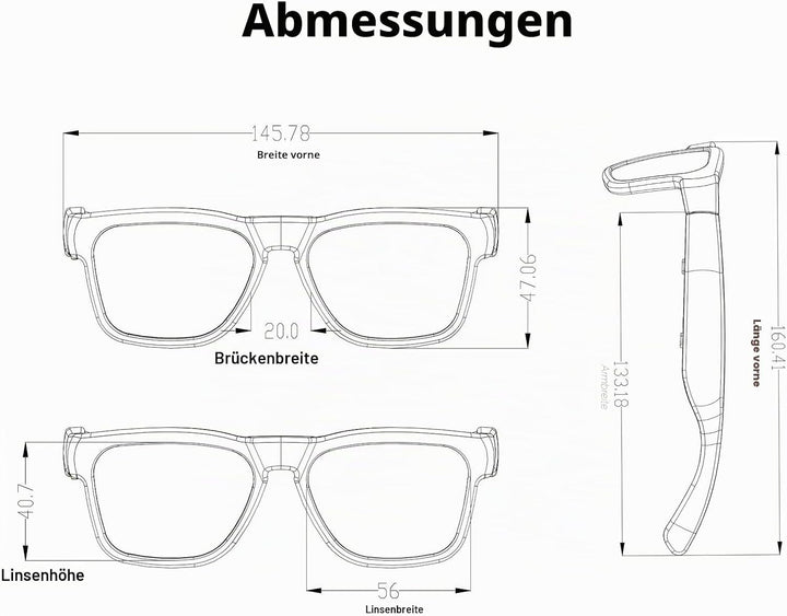 OhO sunshine Bluetooth Audio Sunglasses, Lightweight Open Ear Sport Glasses, 10H Playtime, UV400 ANS