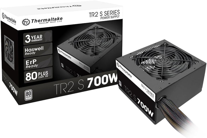 Thermaltake TR2 S 700W | PC-ATX-Netzteil | 80-Plus | leiser 120 Lüfter | EU zertifiziert | schwarz,