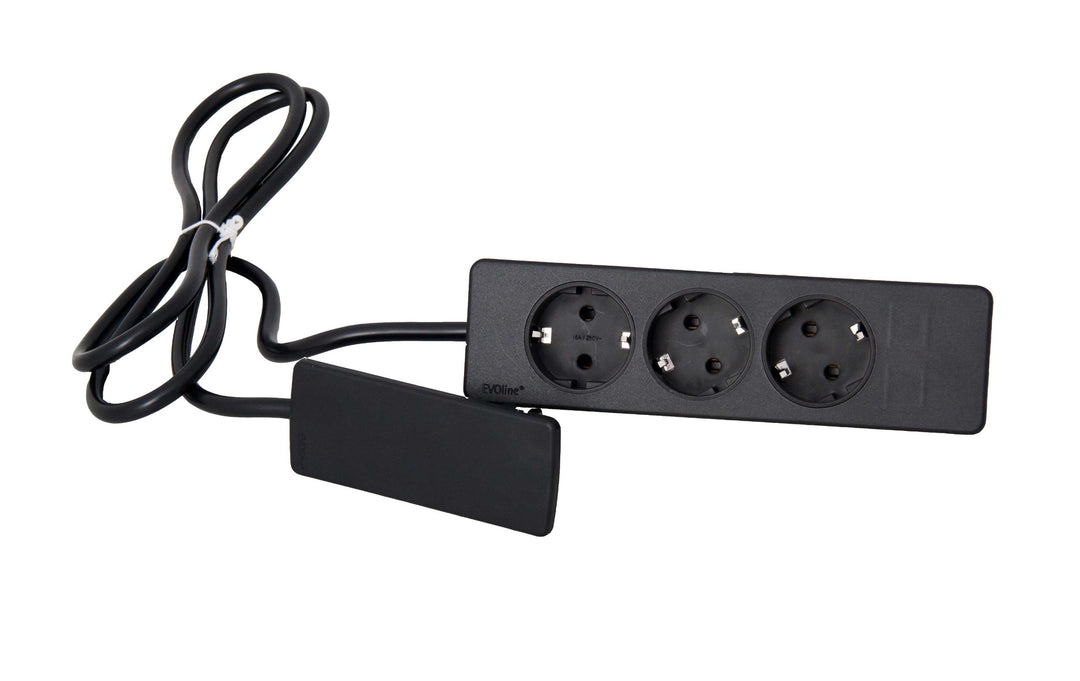 Schulte 151000156100 Evoline Plug Schukostecker schwarz