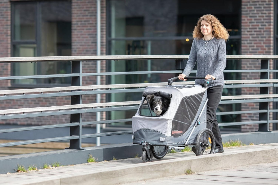 TRIXIE 12794 Fahrrad-Anhänger, Schnell-Falt-Funktion, S