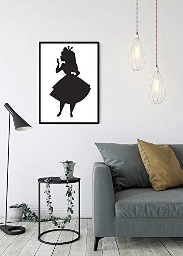 Disney Wandbild von Komar | Alice Silhouette | Kinderzimmer, Babyzimmer, Dekoration, Kunstdruck | Gr