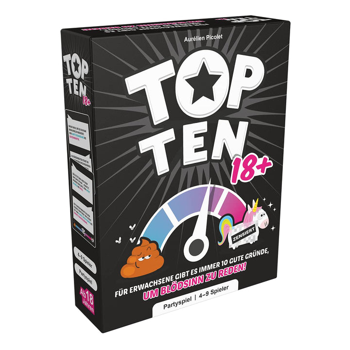 Cocktail Games, Top Ten 18+, Partyspiel, Kartenspiel, 4-9 Spieler, Ab 18+ Jahren, 30 Minuten, Deutsc
