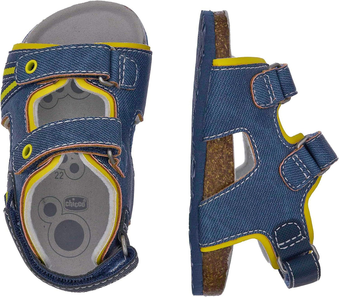Chicco, Sandalen für Mädchen und Jungen, mit praktischem Dreifachverschluss, ideal für Strand und Sc